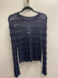 Minnie Rose - Women's Scallop Weave Sweater