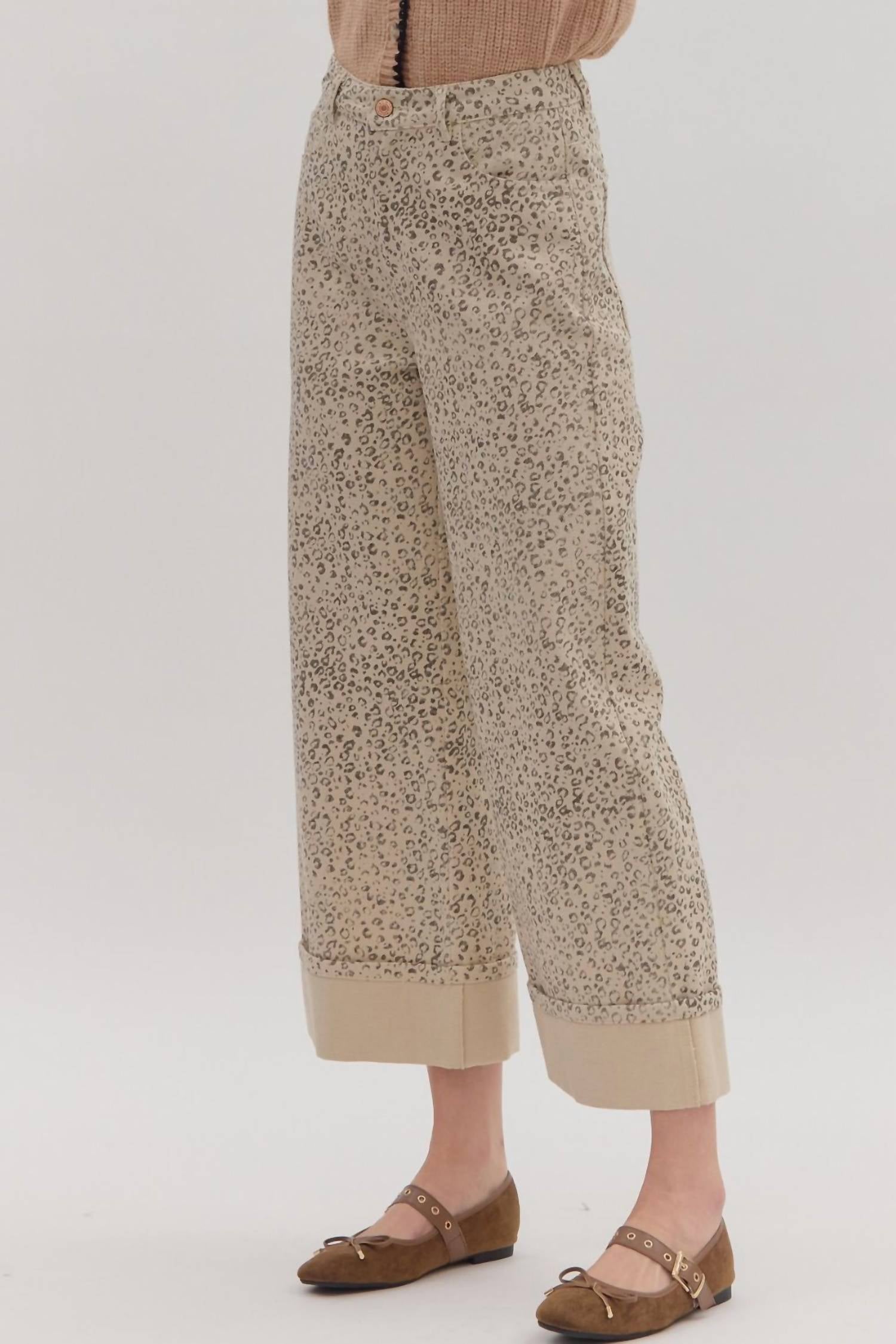 Entro - Cuffed Ankle Length Pants