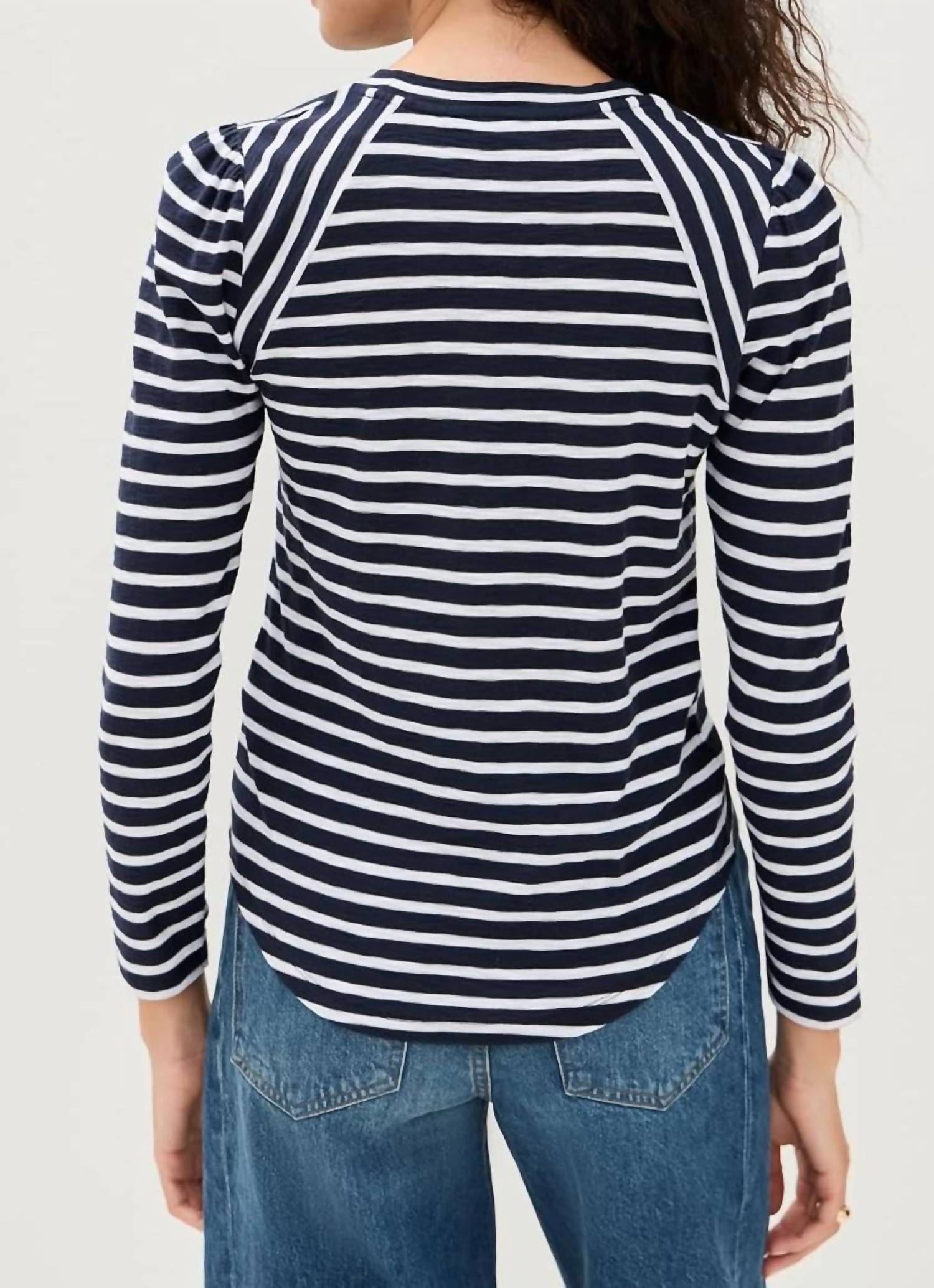 Veronica Beard - Mason Baseball Long Sleeve Tee