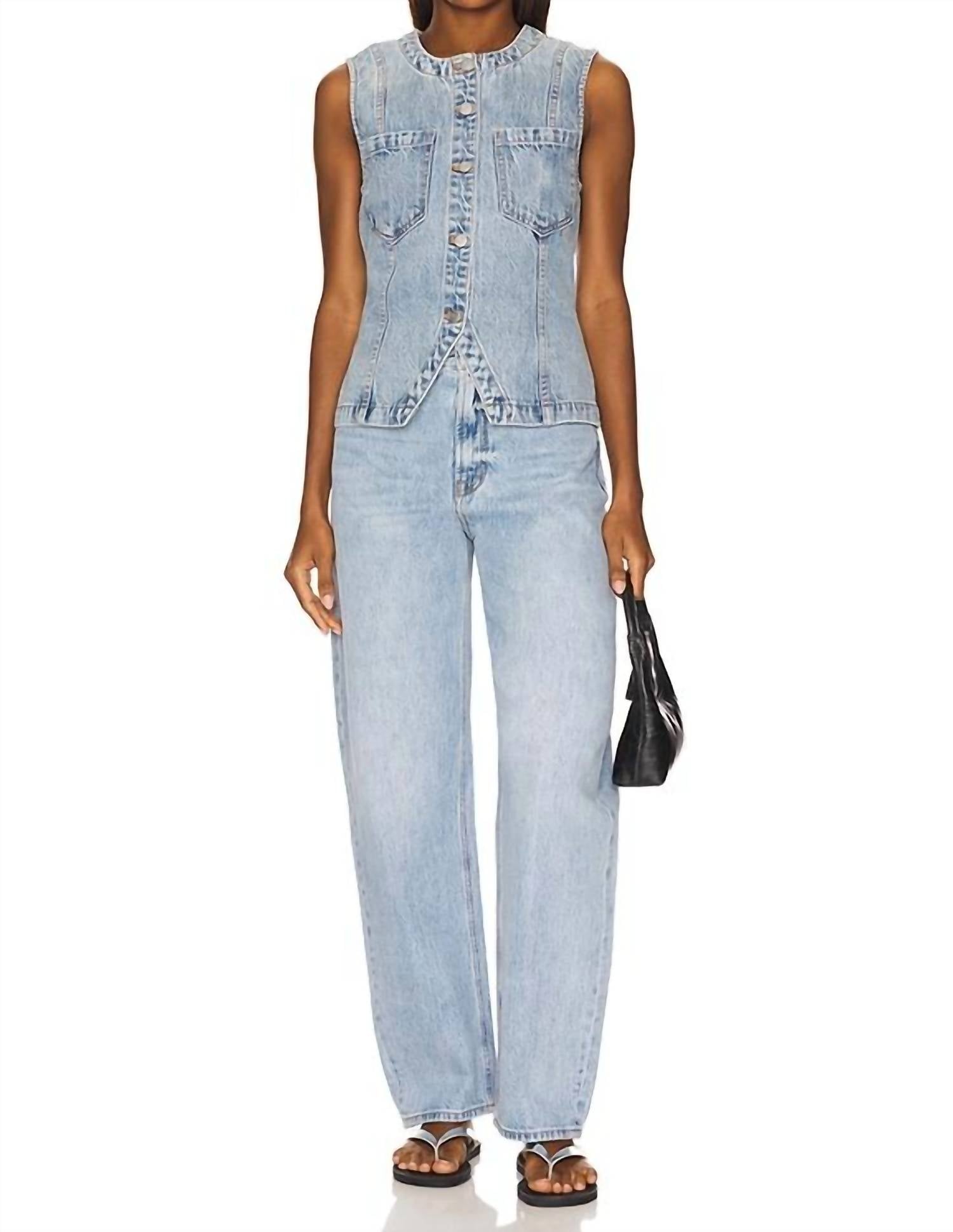 Pistola - Wes High Rise Barrel Jeans