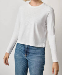 Lilla P - Long Sleeve Cropped Boyfriend Tee