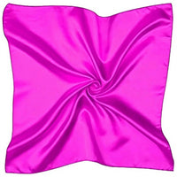 Diacly Women's Silky Satin Square Scarf in fuchsia - women's scarf