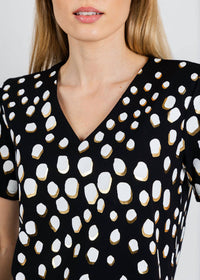 Leo & Ugo - Animal Print V Neck Top