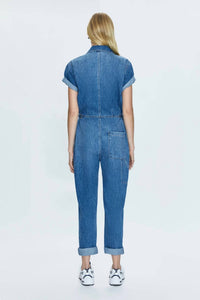 PISTOLA Grover Fieldsuit Utopia Dot Jumpsuit in blue - women's pants - view 6