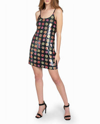 Nicole Miller - Radiant Aura Dot Sequin Mini Dress