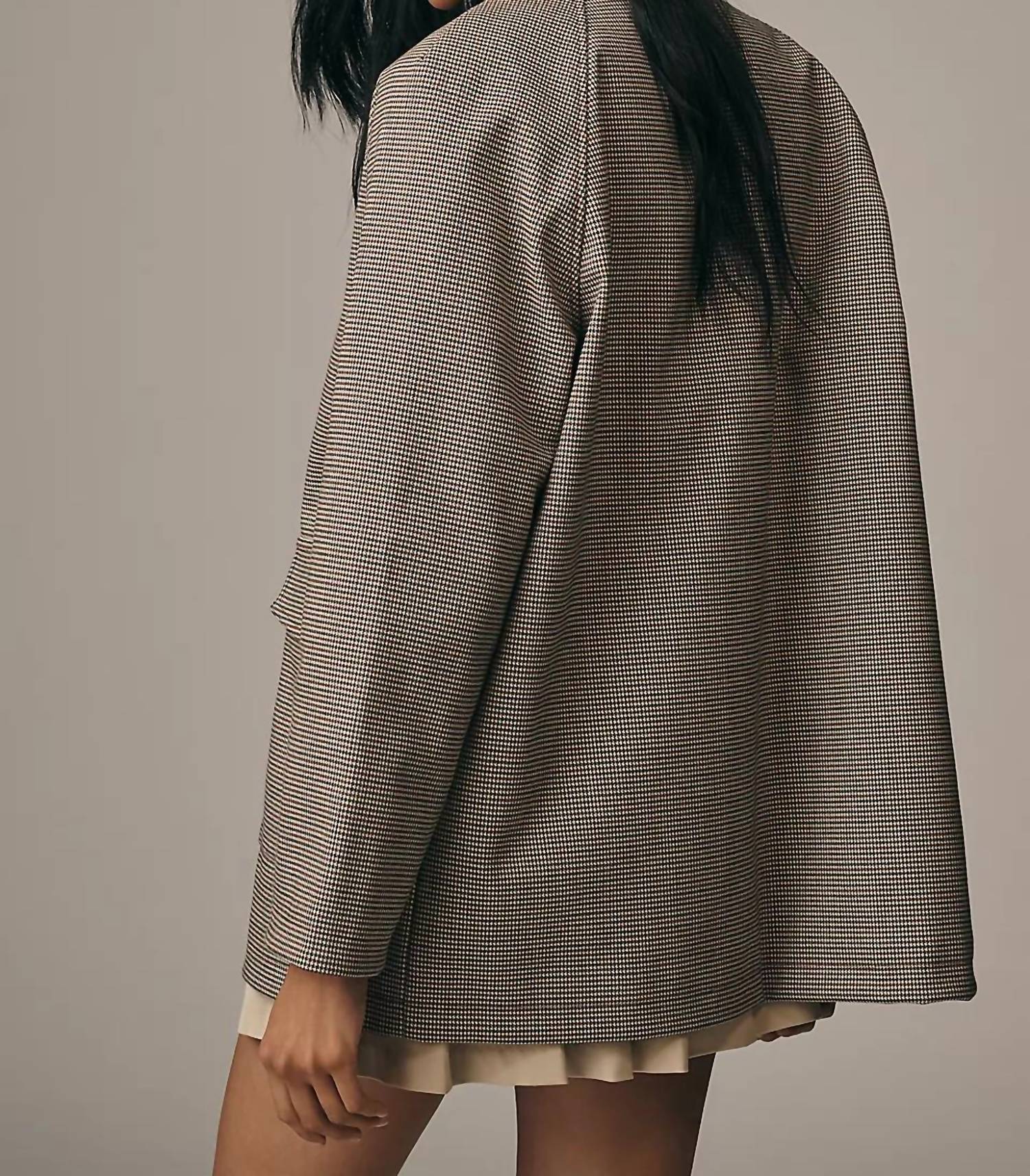 Rd Style - Patterned Corduroy Collar Jacket