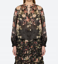 Sea - Jolie Print Long Sleeve Top