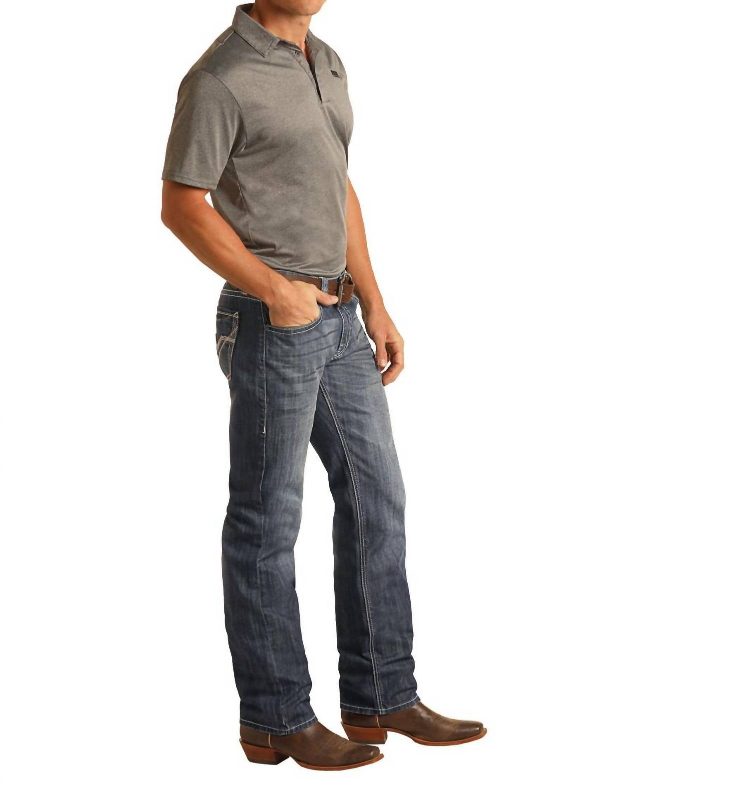 Panhandle - Mens Pistol Stackable Bootcut Jeans