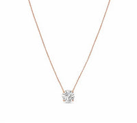 Diana M Jewels - 12.00 Cts Lab Grown Diamond Solitaire Pendant Necklace