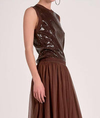 Elan - Haven Sequin Tank Top