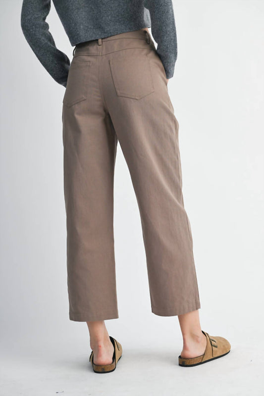Mable - Estella Cropped Barrel Leg Pants