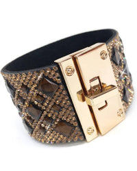 Jacqueline Kent - Women's Diamond Crystal Cuff Bracelet