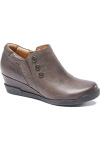 Halsa Footwear - Women's Devina Wedge Ankle Bootie
