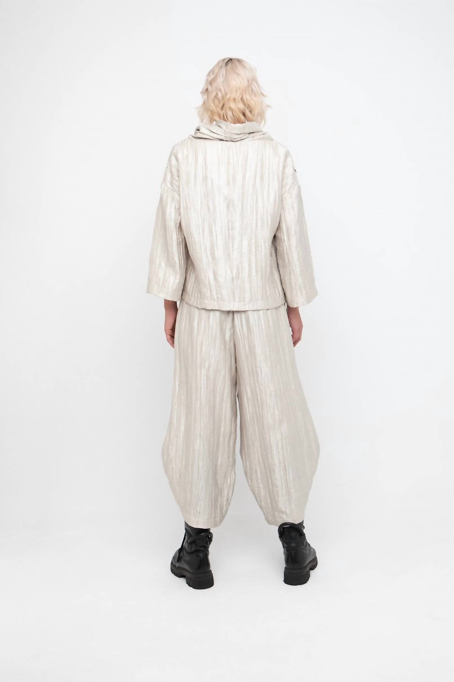 Ozai N Ku - Artistic Button Front Blouse Jacket
