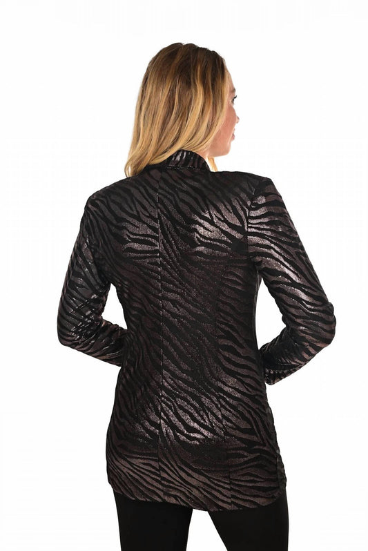 Frank Lyman - Animal Print Knit Blazer