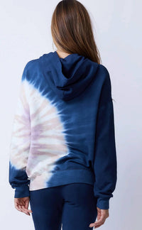 Monrow - Tie Dye Slouchy Pullover Sweatshirt