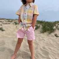 Me & Henry - Kids' Maui Aqua Woven Shirt