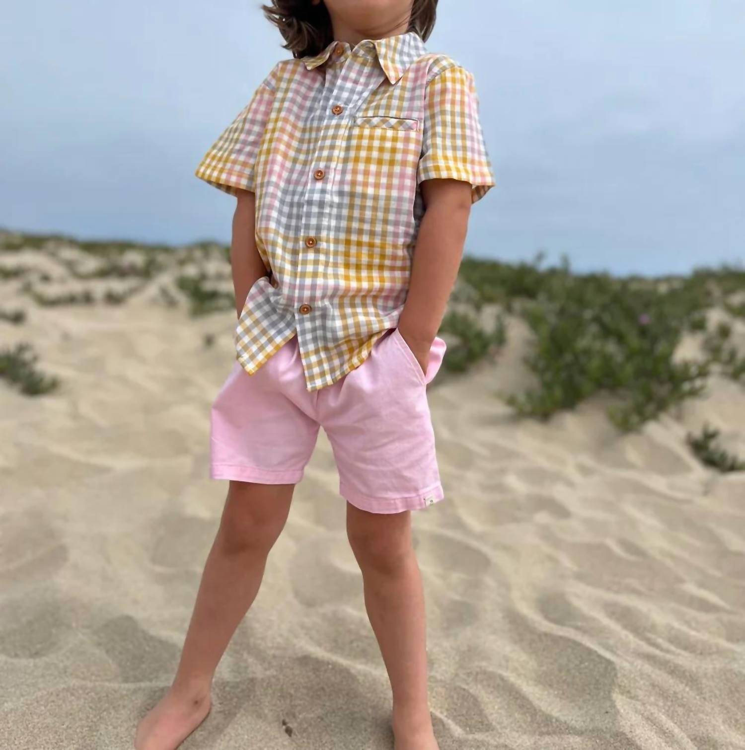 Me & Henry - Kids' Maui Aqua Woven Shirt
