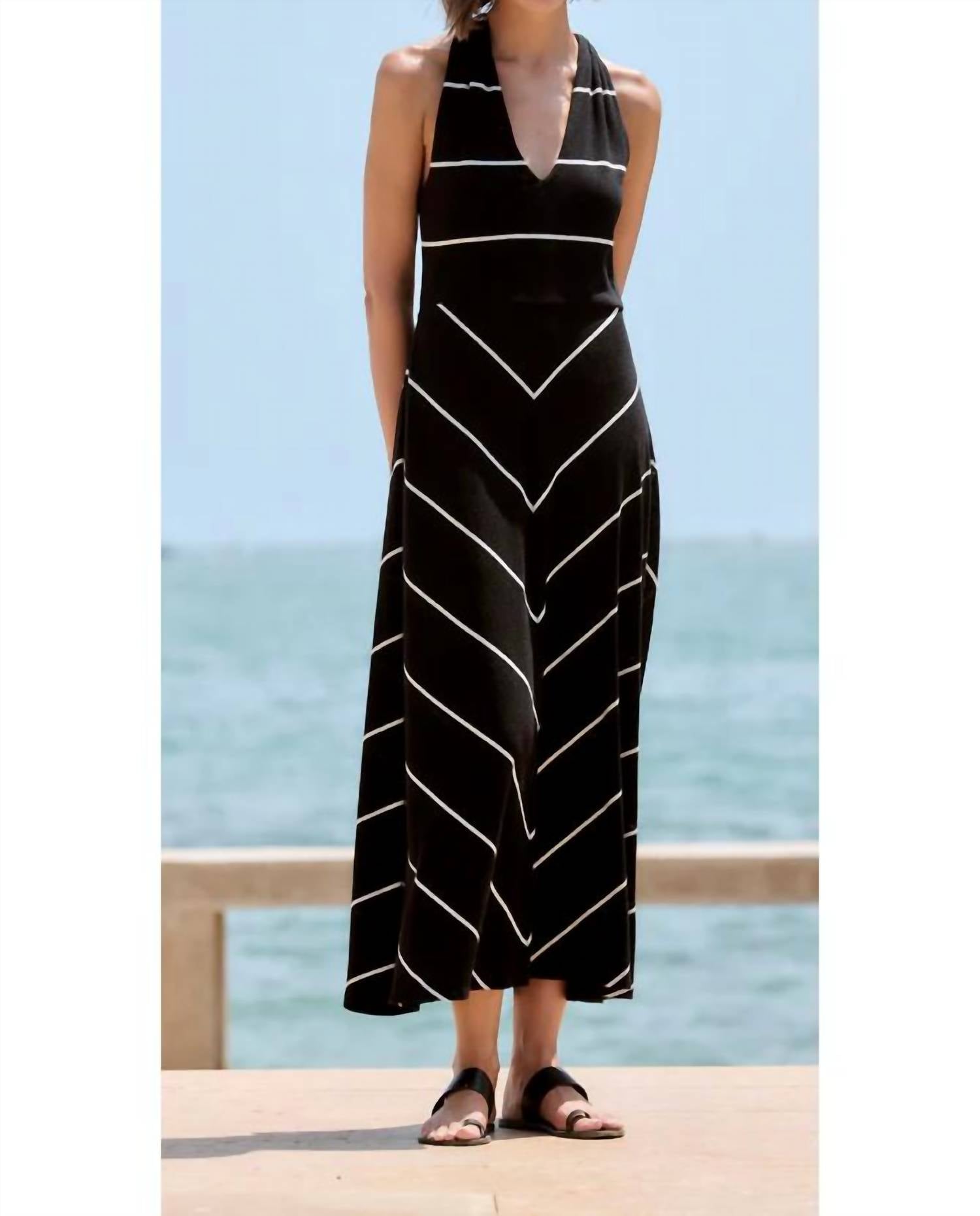 Sita Murt - Striped circular midi dress