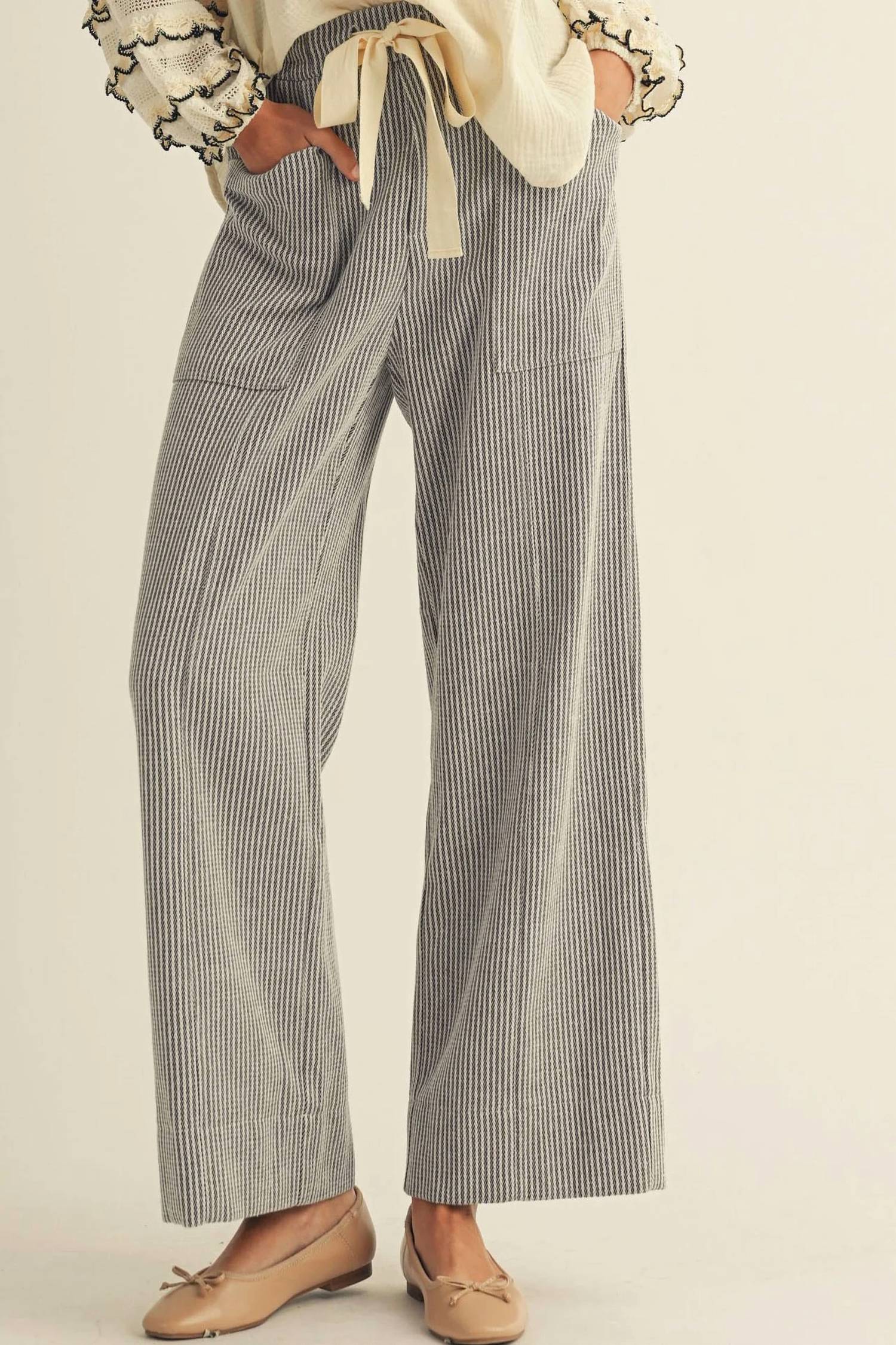 Lovlov - Elastic Pocket String Relaxed Pants