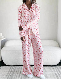 Splendid Candy Heart Pajama Set in pink - women's sleepwear