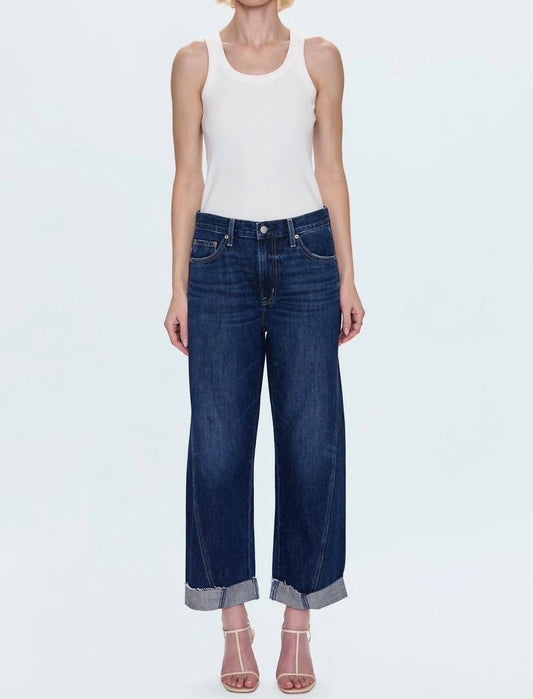 Pistola - Kacey Mid Rise Cuffed Boyfriend Jean