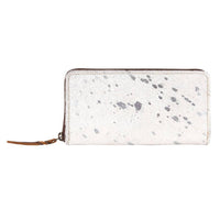 Sixtease Bags Women's Silver Wallet in brown white - women's bag