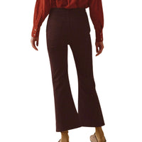THE GREAT. Kick Boot Corduroy Jeans in slate - women's pants - alternate view