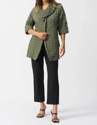 Joseph Ribkoff - Textured Cowl Neck Jacket