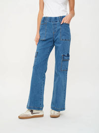 Six/Fifty - Lucy Denim Cargo Pant