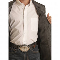 Rock & Roll Denim - Paisley Jacquard Sports Coat