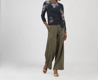 Clara Sunwoo - Brush Print Soft Side-tie Sweater