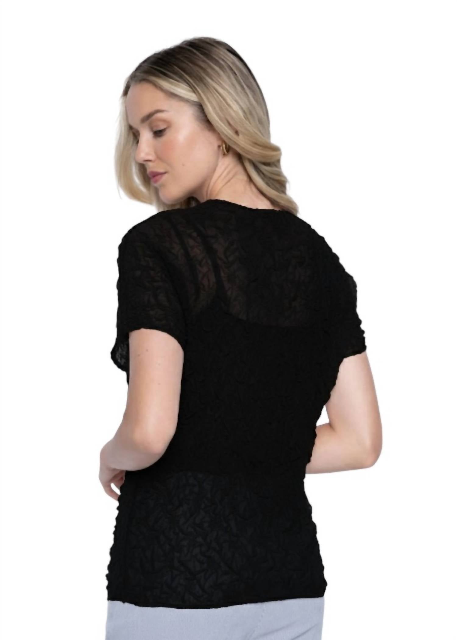 Picadilly - Sparkle Pleated Top