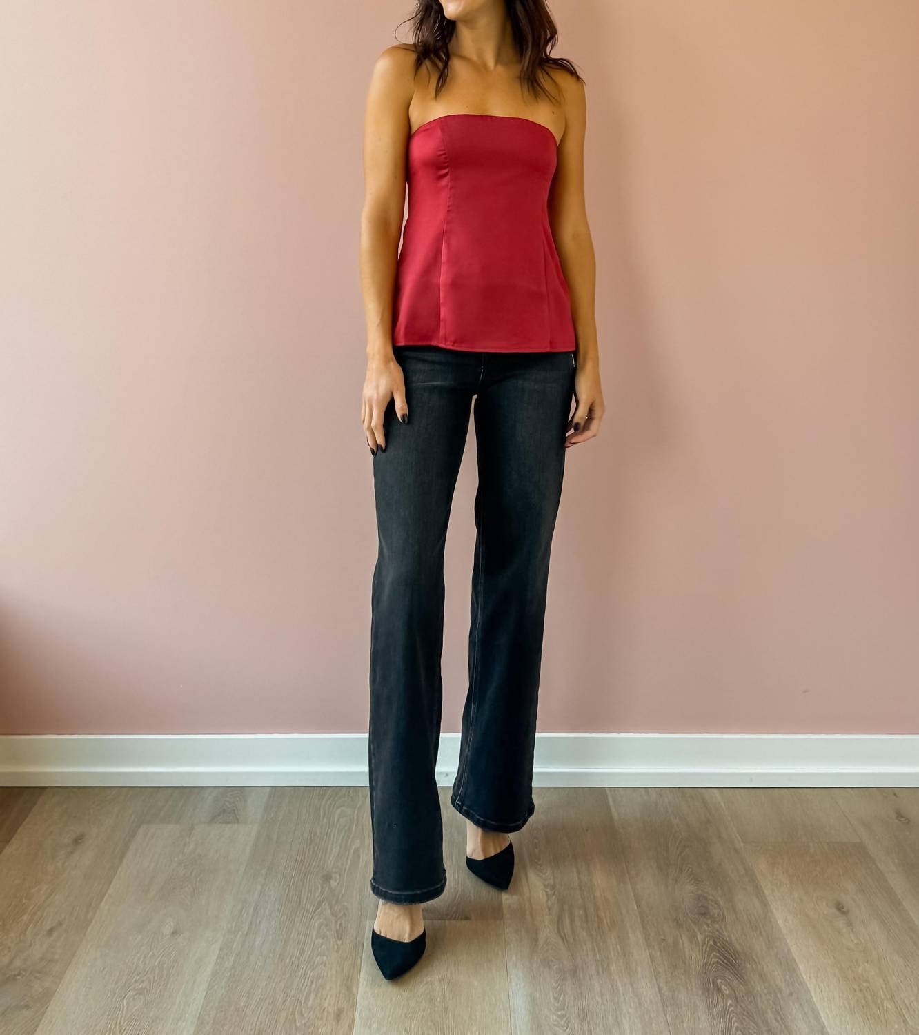 Sadie & Sage - Romy Satin Tube Top