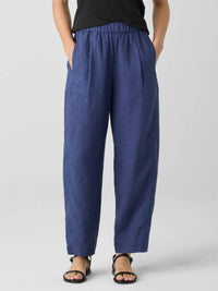 Eileen Fisher - Linen Ankle Pleated Lantern Pant