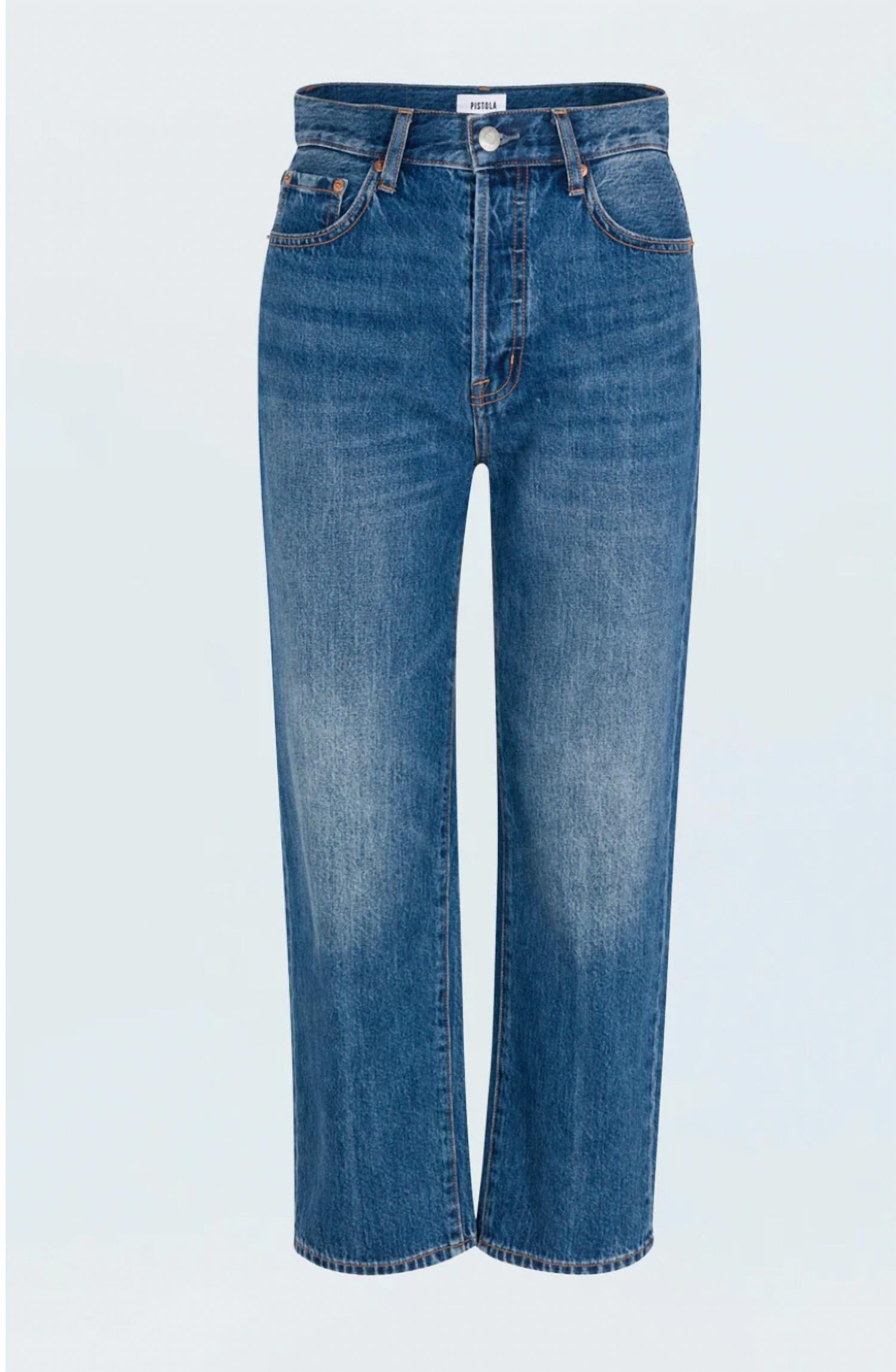 PISTOLA Cassie Super High Rise Straight Leg Jeans in fairview - women's jeans - view 5