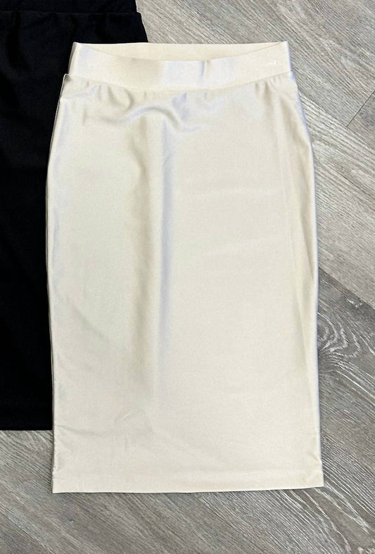 Second Skin By Rd Style - Stretch Midi Skirt