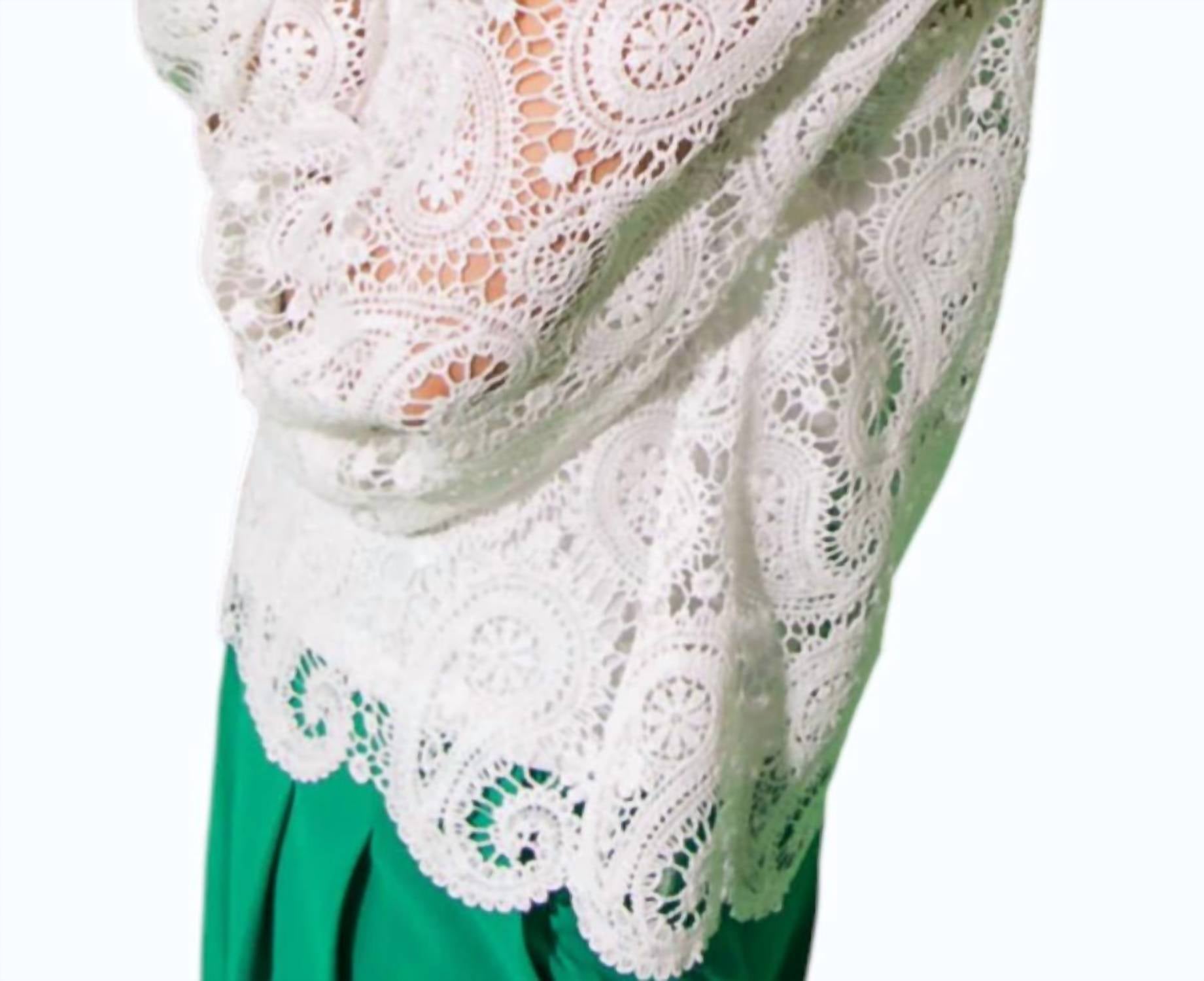 Flying Tomato - Lace Button Down Top