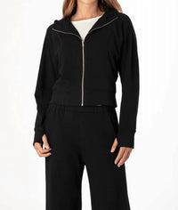 Mila Los Angeles - Long Sleeves Zip Up Hoodie