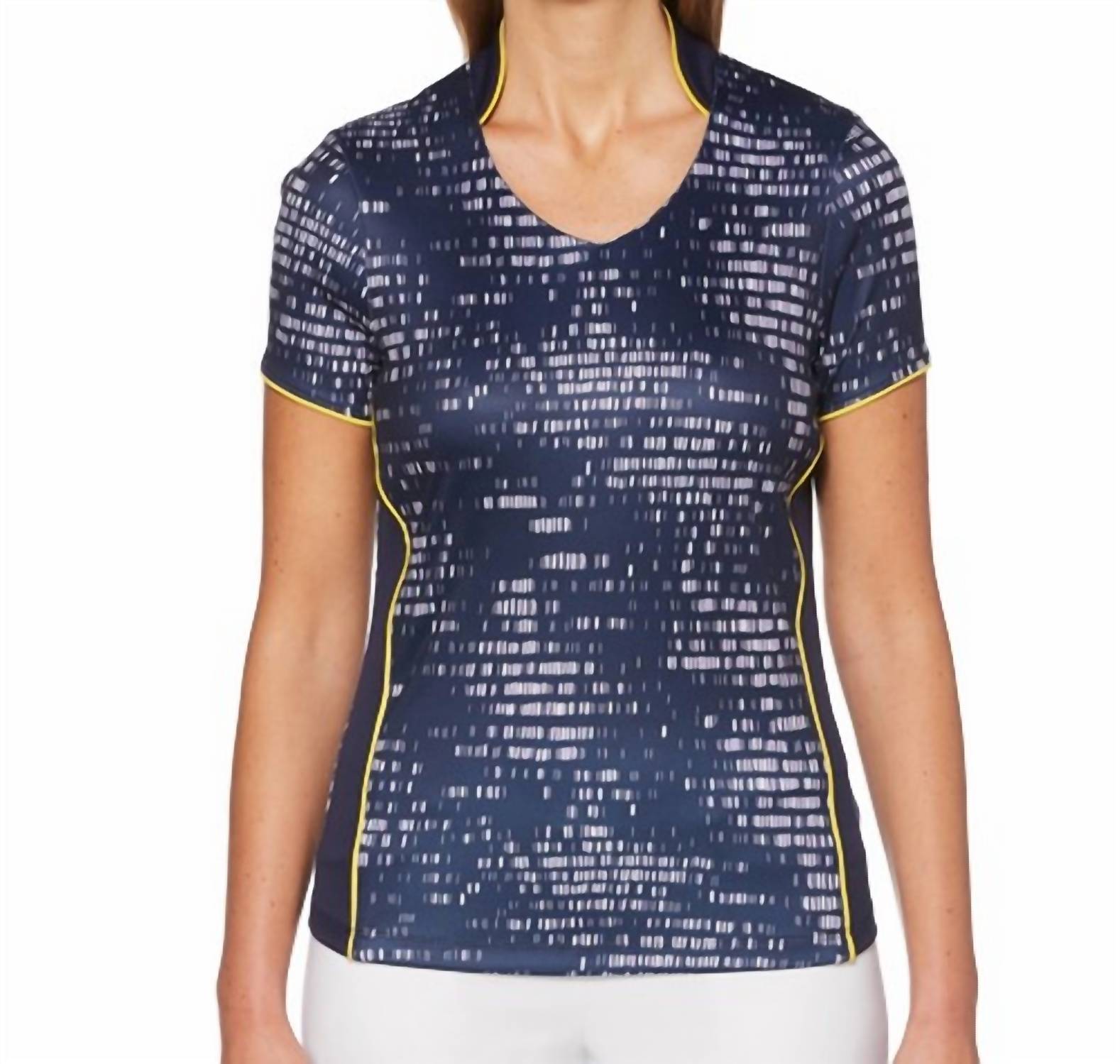 Pga Tour - PGA TOUR Womens Printed Golf Polo