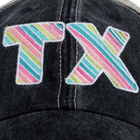 Katydid - Women's Tx Embroidered Distressed Trucker Hat