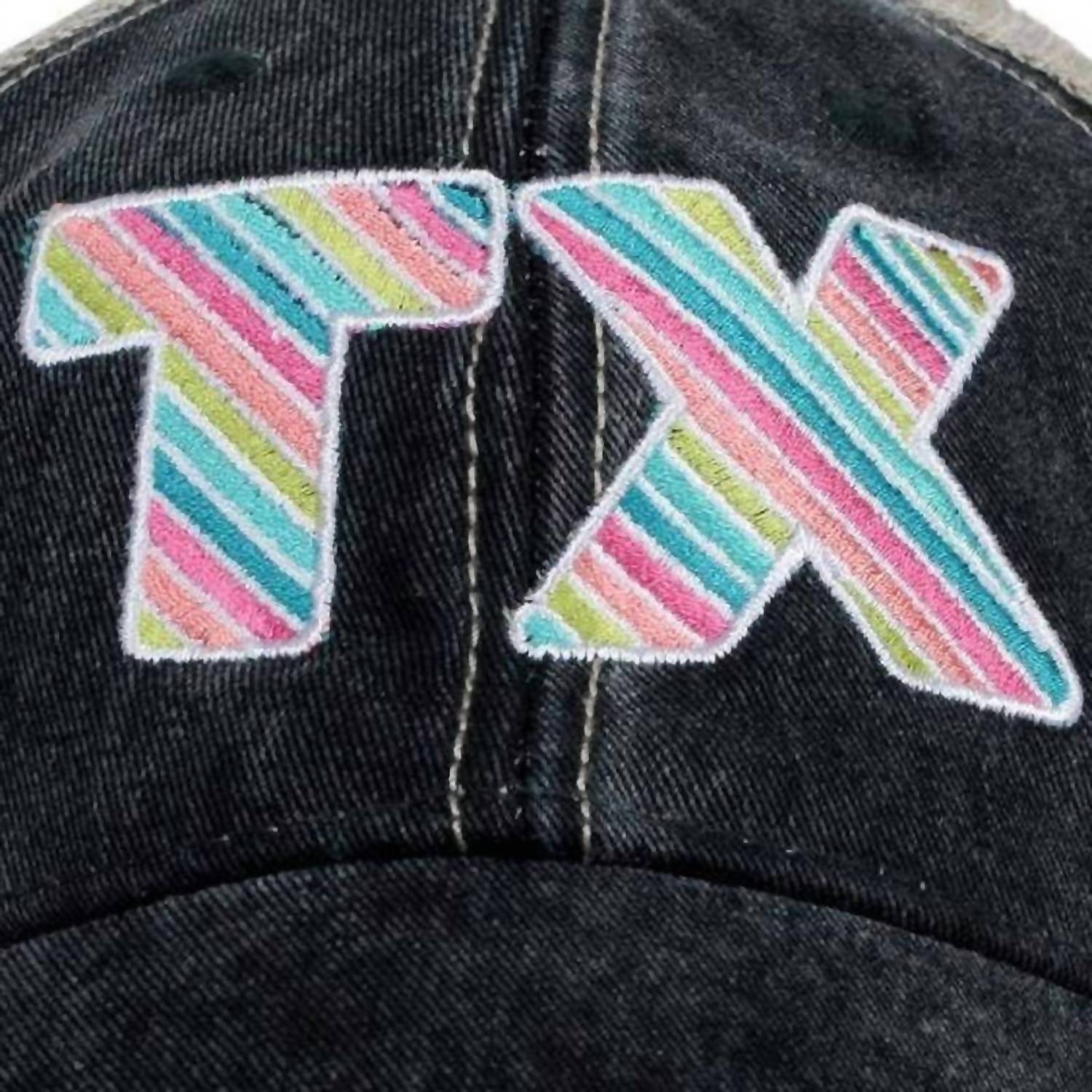Katydid - Women's Tx Embroidered Distressed Trucker Hat