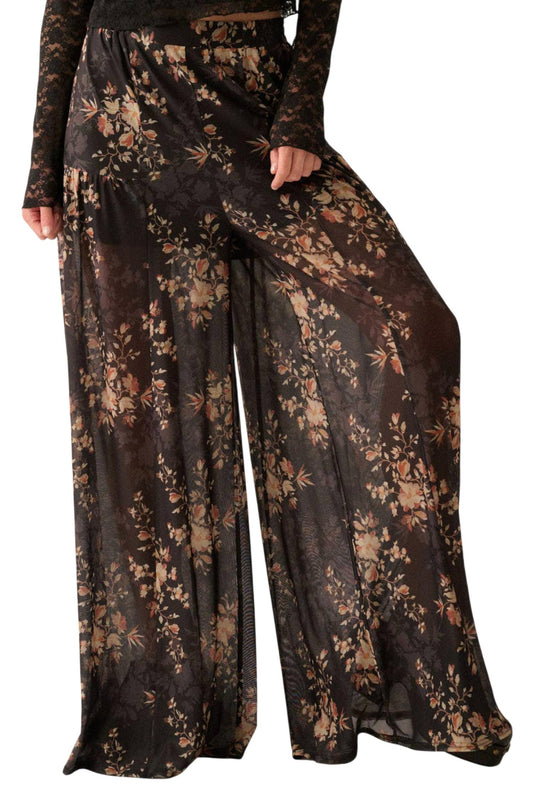 Promesa - Sloan Floral Mesh Wide-Leg Pant