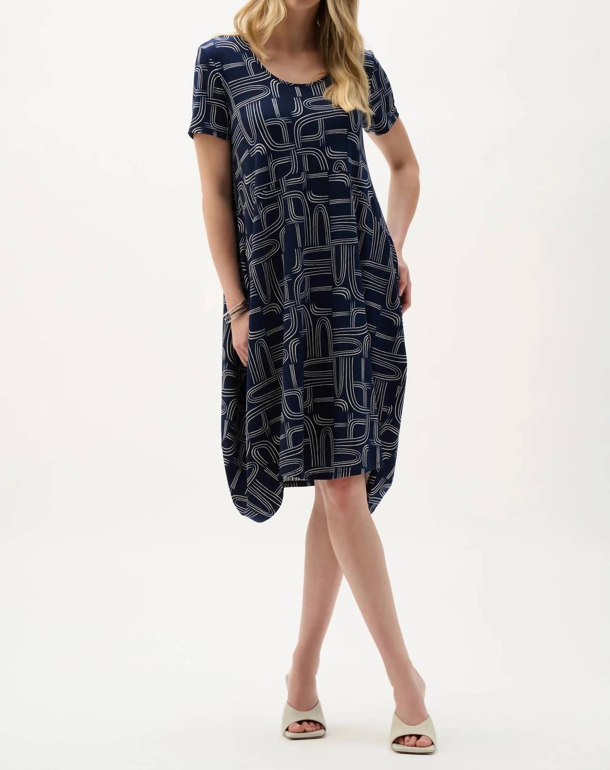 Joseph Ribkoff - Geometric Cocoon Dress