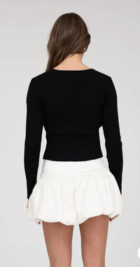 Blu Pepper - Karlie Bow Long Sleeve Top