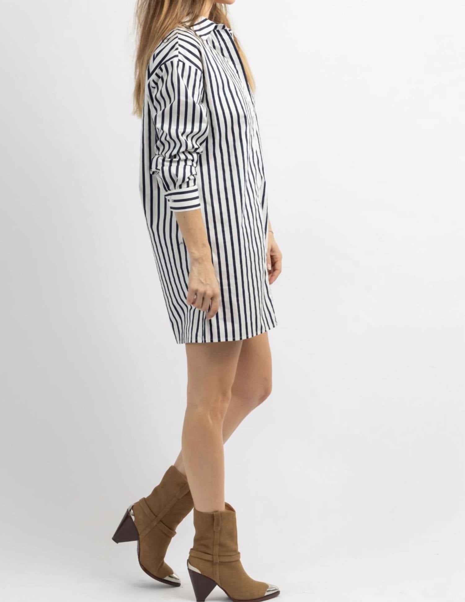 Lalavon - Mya Striped Mini Dress