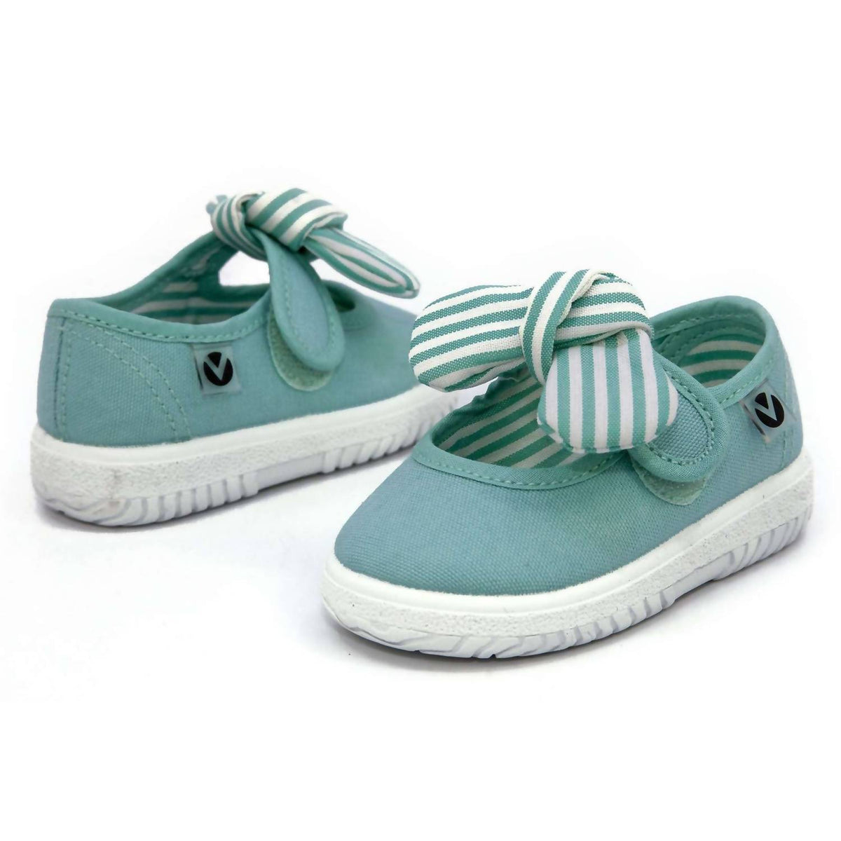 Victoria - Girls' Slip On Canvas Bow Shoes