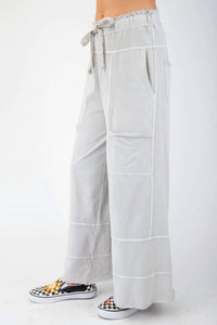 Easel - Josie Mineral Washed Terry Knit Pants