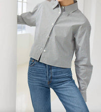 Sold Out Nyc - Cropped Everything Button Shirt