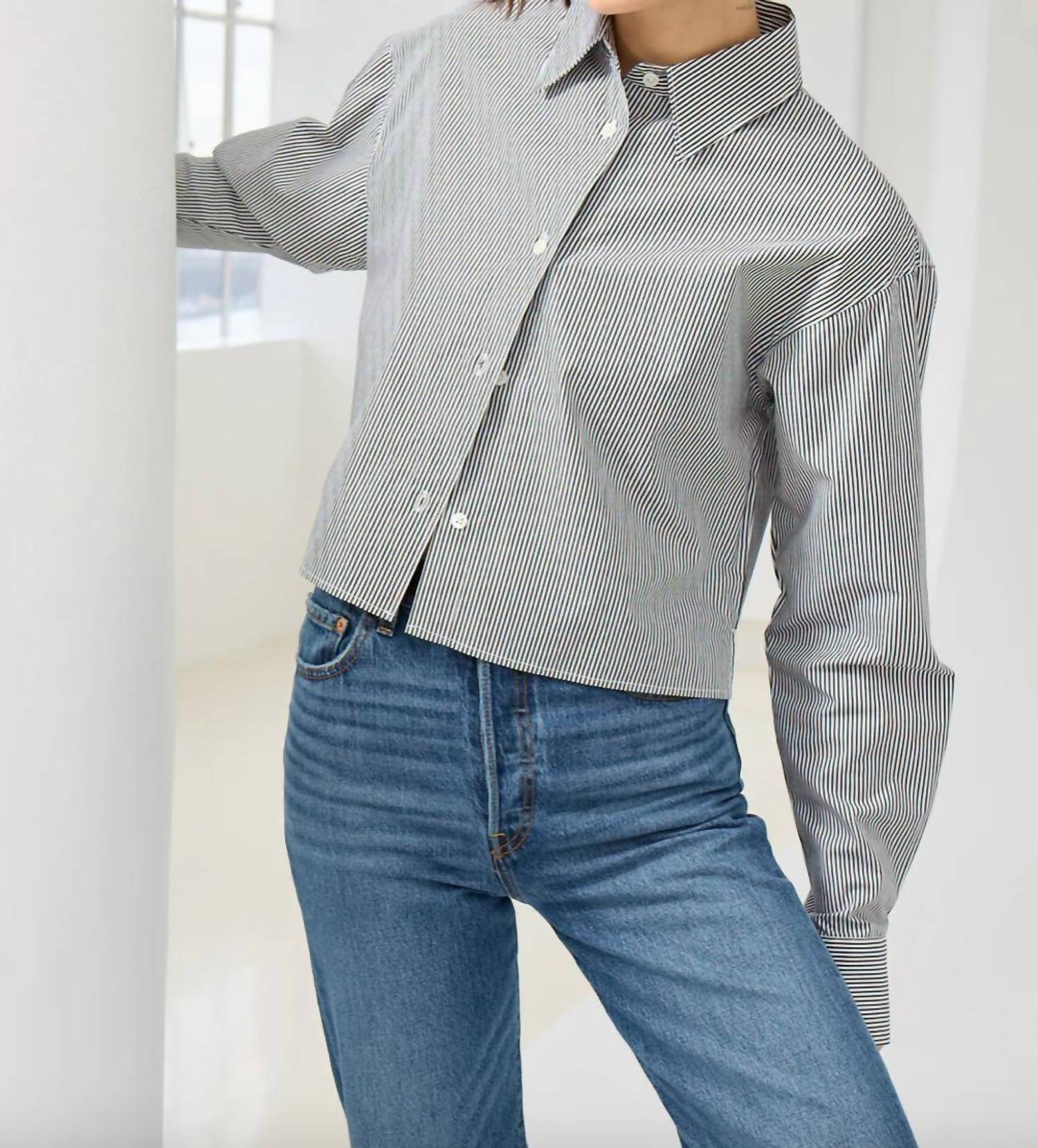 Sold Out Nyc - Cropped Everything Button Shirt